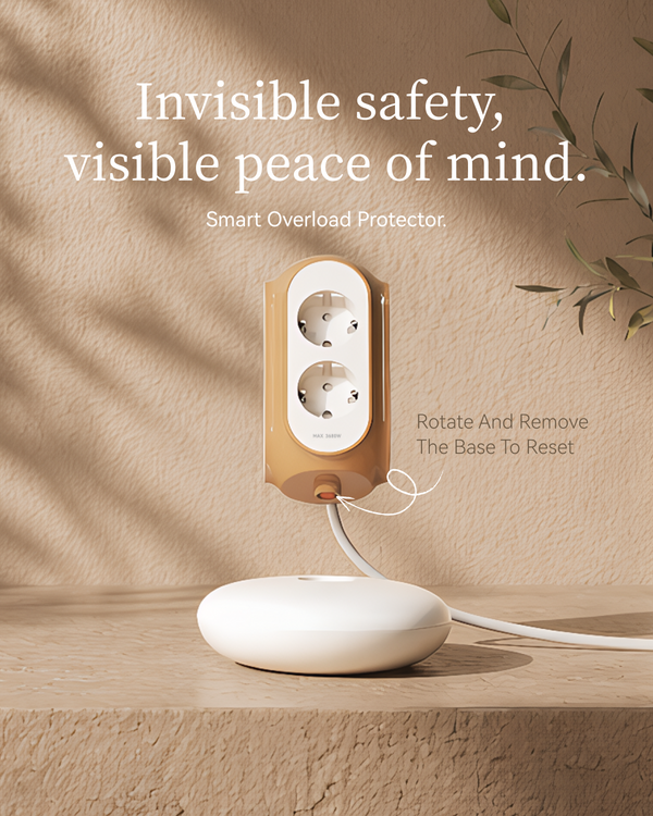 MiaoLab EU Schuko Tower Extension Cord – Overload Protection Feature