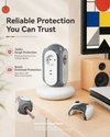 MiaoLab Tower Extension Cord – 3 Sockets & 2 USB-C EU Power Strip