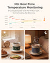 MiaoLab warming cups with NTC real-time temperature monitoring for day and night use